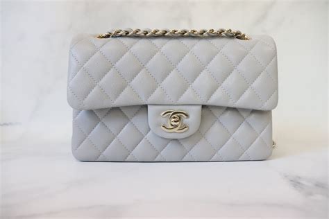 chanel grey classic flap